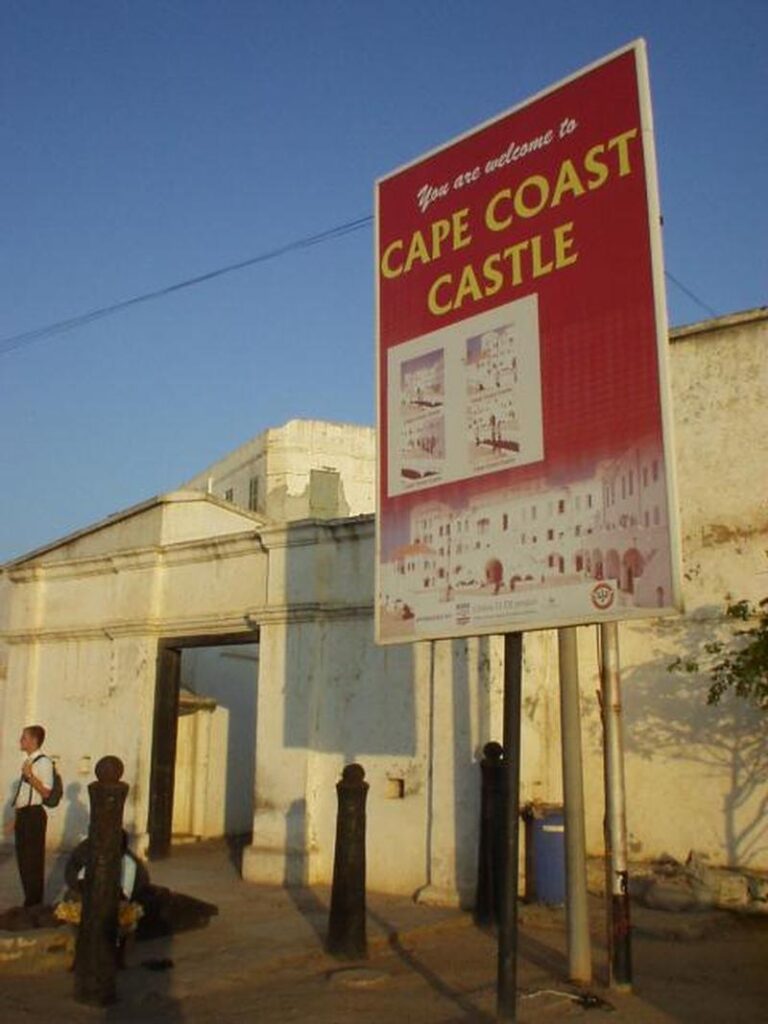 Cape Coast sign at entrance