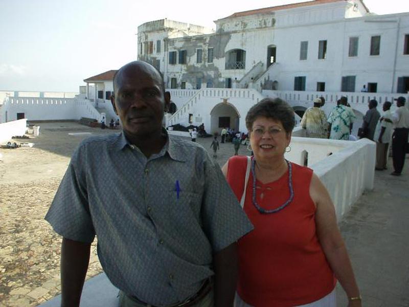 George and Ann at Cape Coast Castle